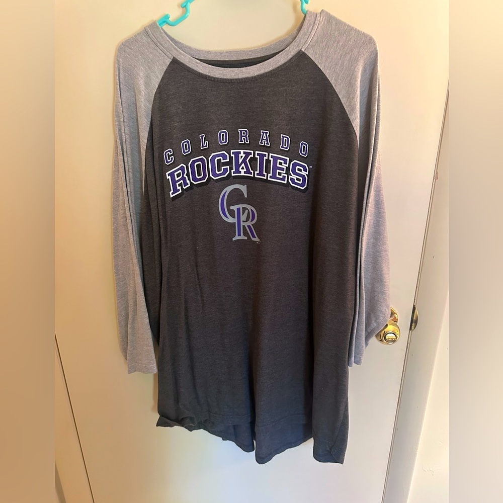 Colorado Rockies Mens Raglan Shirt